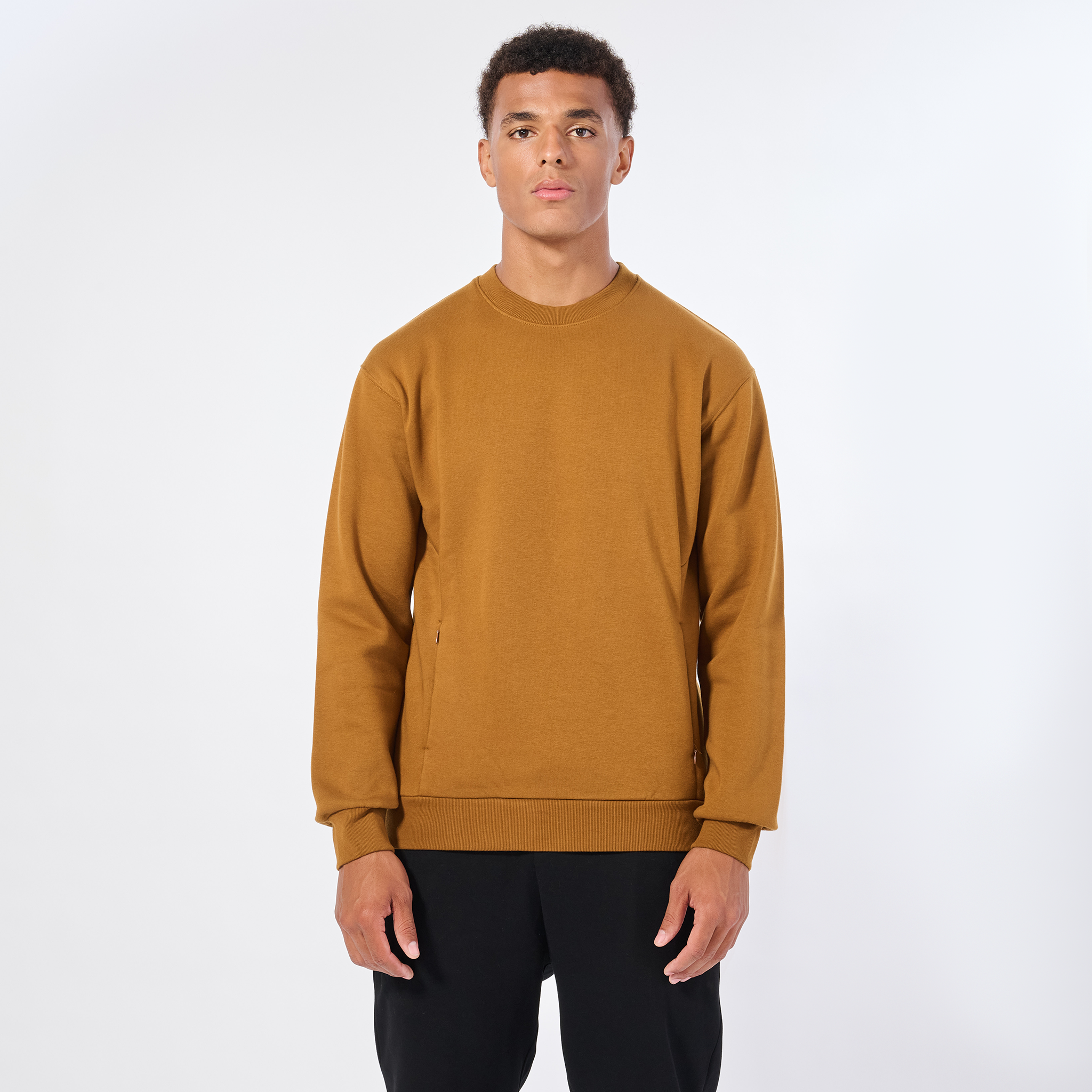 7115 CREW NECK WITH INVISIBLE ZIP